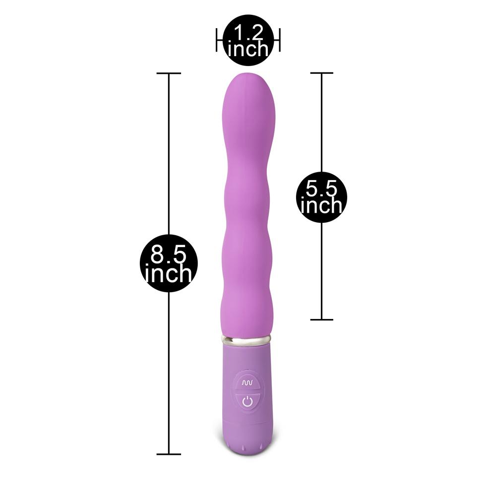 10-Speed Purple Silicone G-Spot Vibrator