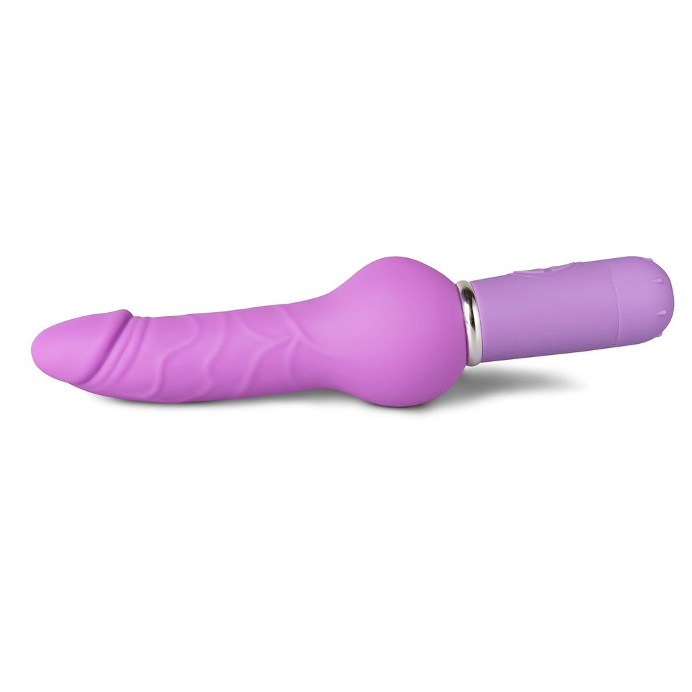 10-Speed Purple Silicone Realistic Dildo Vibrator