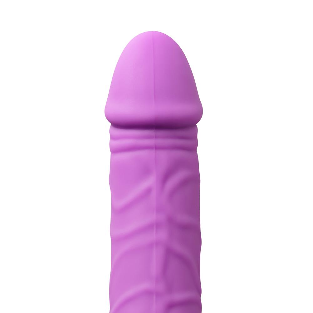 10-Speed Purple Silicone Realistic Dildo Vibrator