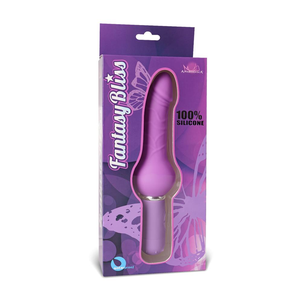 10-Speed Purple Silicone Realistic Dildo Vibrator