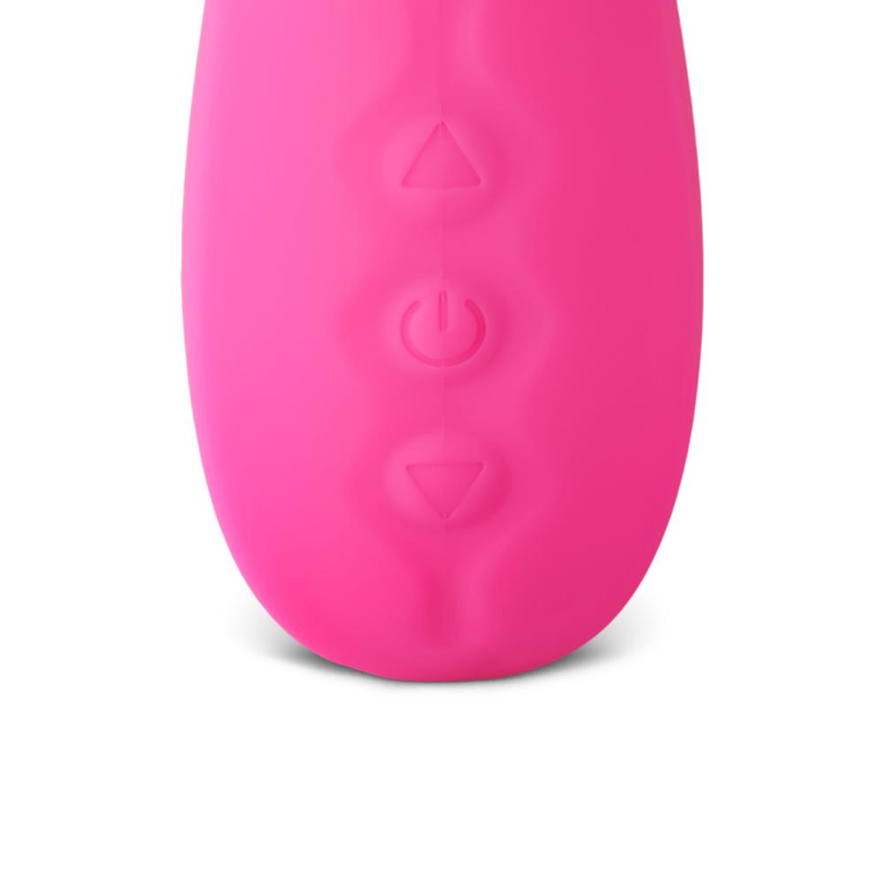 10-Speed Silicone Rabbit Vibrator with Tapping and Sucking Function