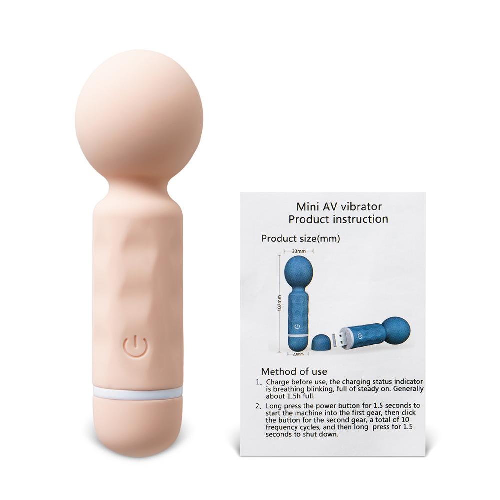 10-Speed Silicone USB Rechargeable Mini Vibrator