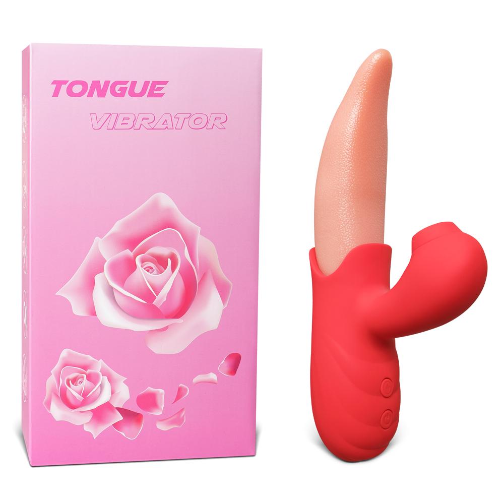 10-Speed Silicone Vibrating Tongue with Sucking Function