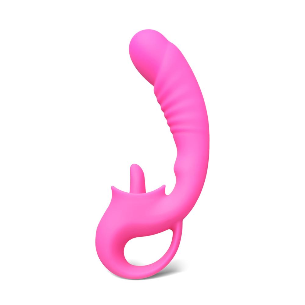 10-Speed Silicone Vibrator with Vibrating Tongue