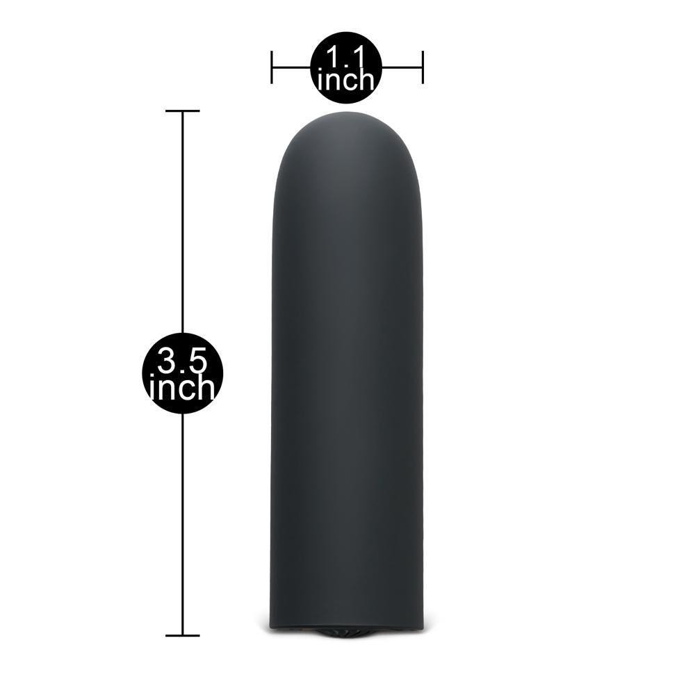 10 Speeds Black Color Rechargeable Vibrating Bullet