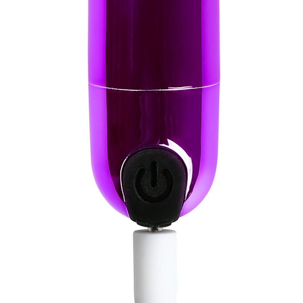 10 Speeds Electroplated Purple Color USB Recharging Vibrating Bullet