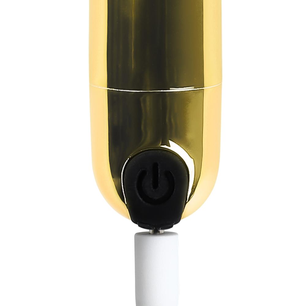 10 Speeds Gold Color USB Recharging Vibrating Bullet