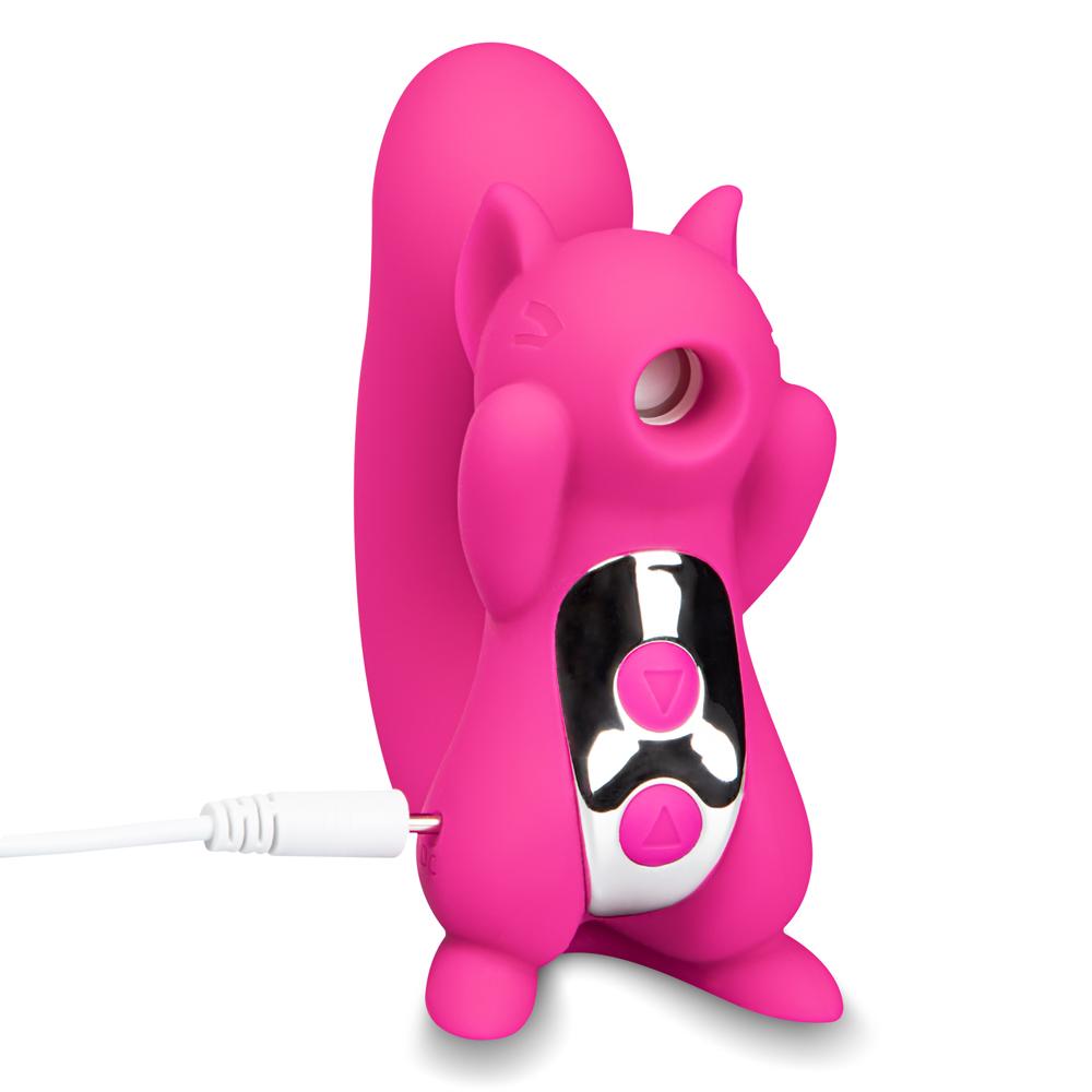 10 Speeds Pink Color Silicone Squirrel Clitoral Sucking Massager