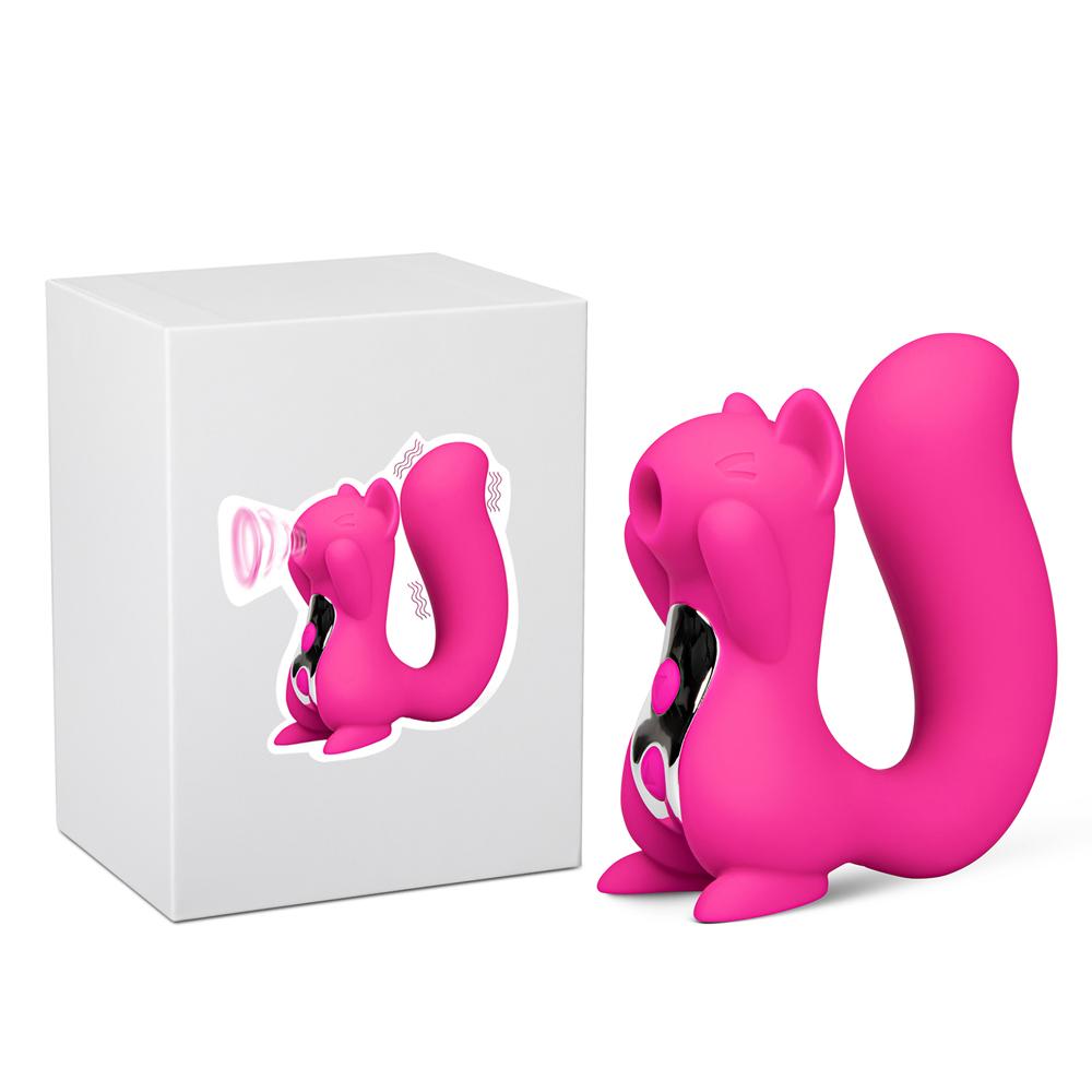 10 Speeds Pink Color Silicone Squirrel Clitoral Sucking Massager