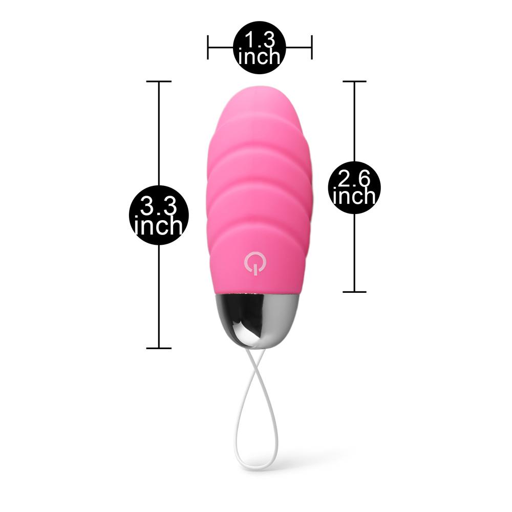 10 Speeds Pink Rechargeable Remote Control Vibrating Egg