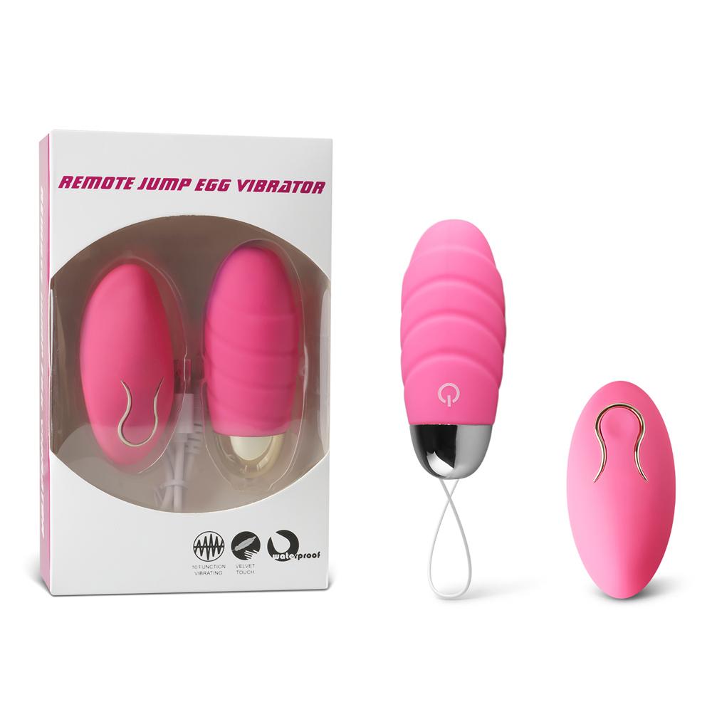 10 Speeds Pink Rechargeable Remote Control Vibrating Egg