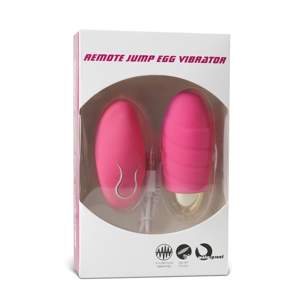 10 Speeds Pink Rechargeable Remote Control Vibrating Egg