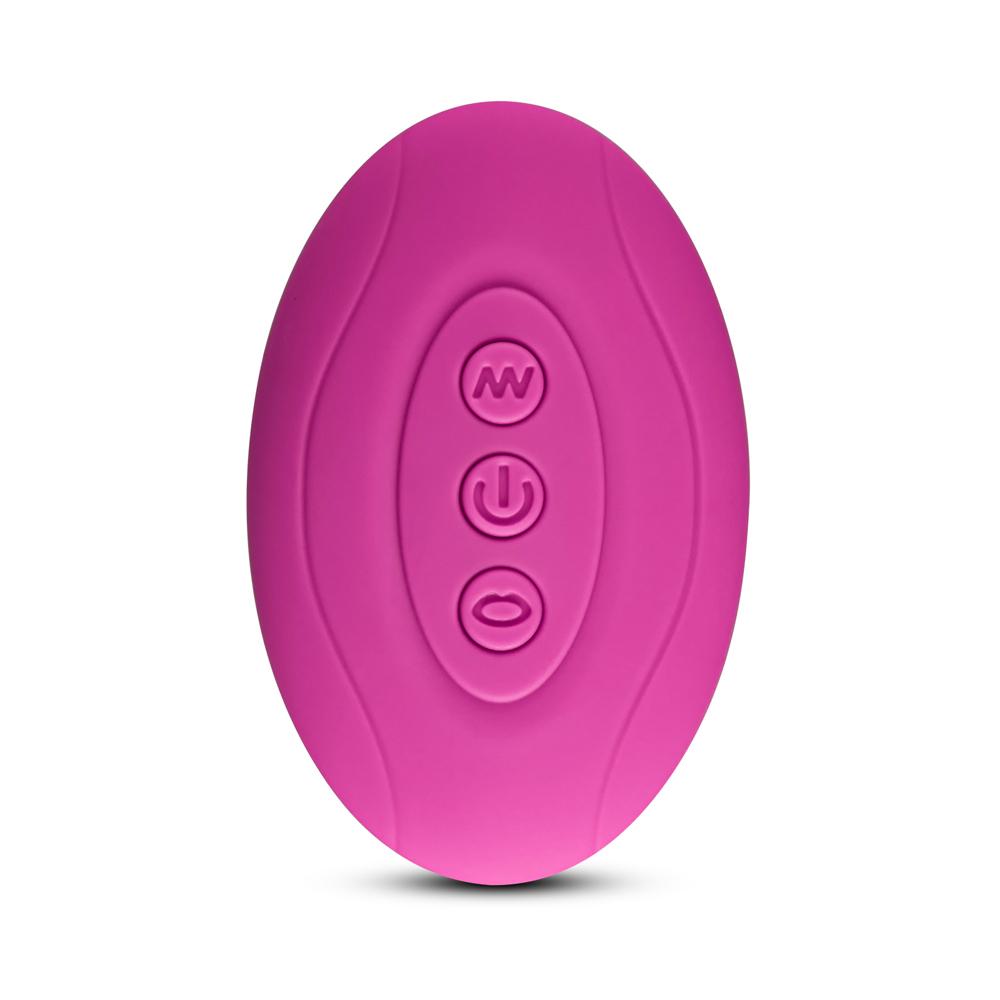 10 Speeds Pink Remote Control Rechargeable Clitoral and Couple Vibrator with Sucking Function