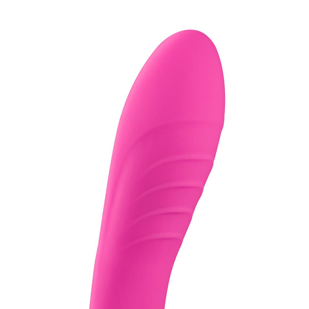 10 Speeds Pink Remote Control Rechargeable Clitoral and Couple Vibrator with Sucking Function