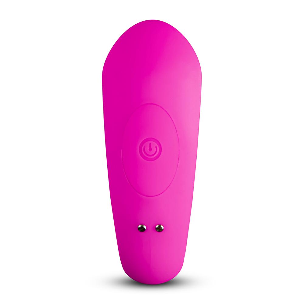 10 Speeds Pink Remote Control Rechargeable Clitoral and Couple Vibrator with Sucking Function