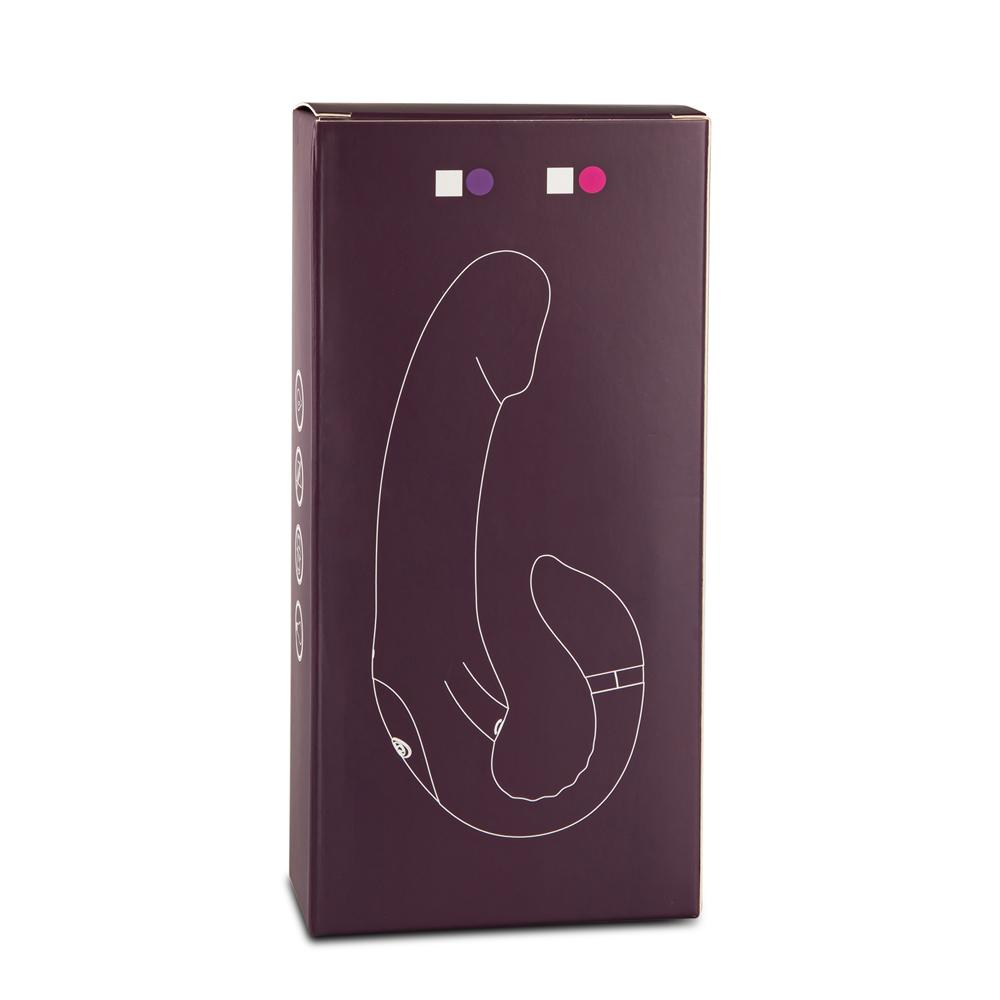 10 Speeds Purple Color Rechargeable Silicone Penis Shape Vibrator with Picking Function