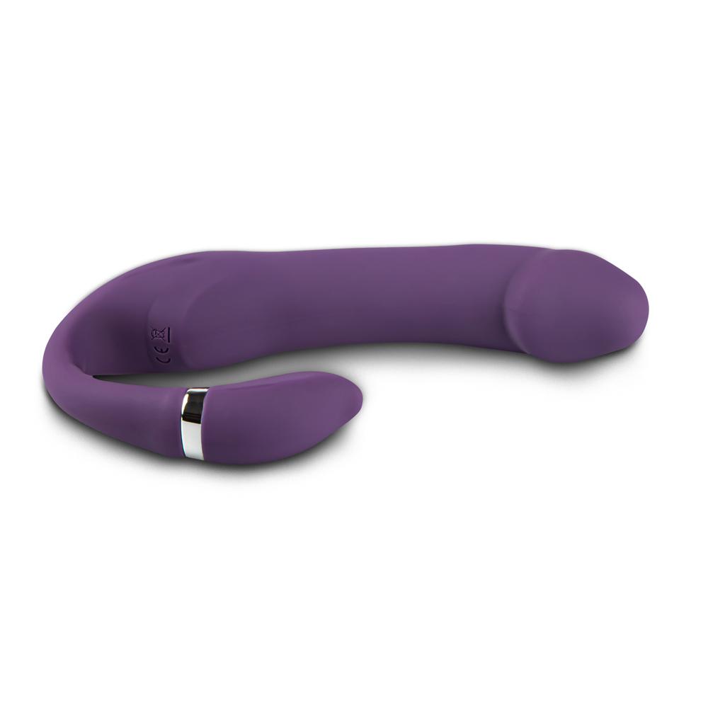 10 Speeds Purple Color Rechargeable Silicone Penis Shape Vibrator with Picking Function