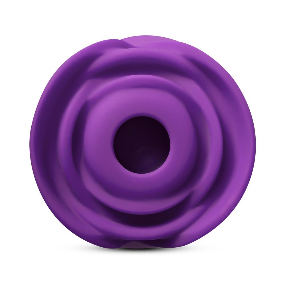 10 Speeds Purple Color Silicone Clitoral Sucking Rose with G-Spot Vibrator