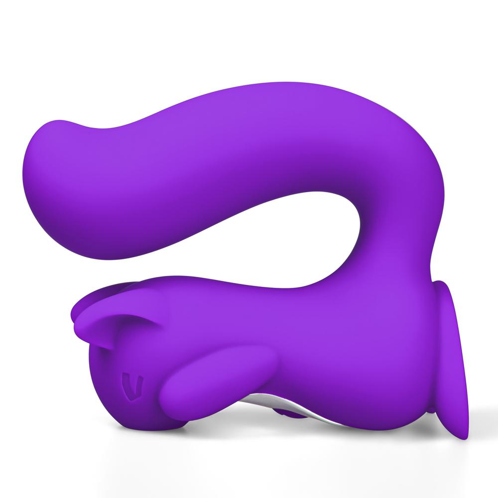 10 Speeds Purple Color Silicone Squirrel Clitoral Sucking Massager