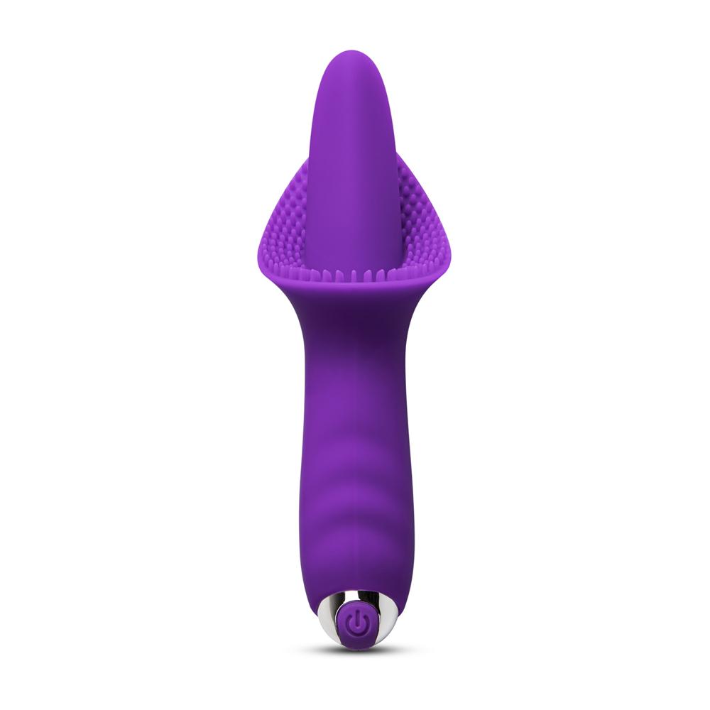 10 Speeds Purple Color Silicone Vibrating Tongue