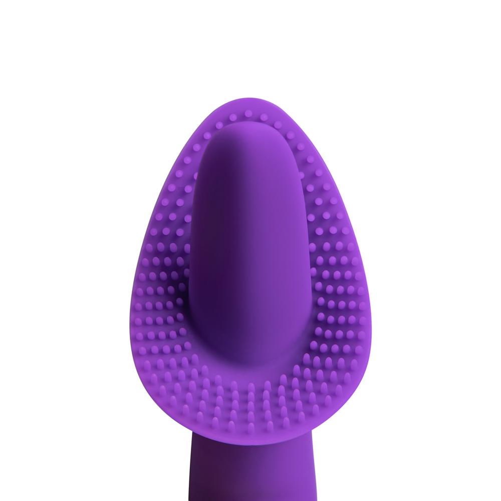 10 Speeds Purple Color Silicone Vibrating Tongue