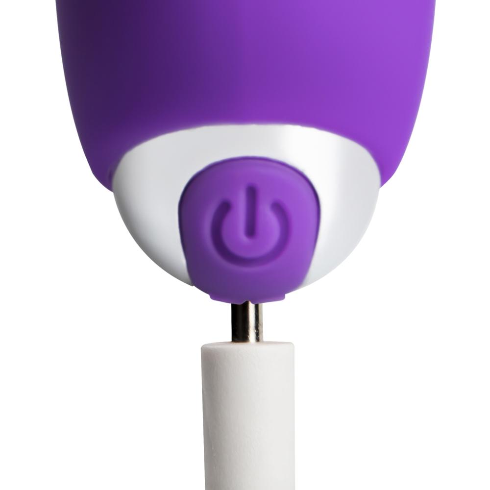 10 Speeds Purple Color Silicone Vibrating Tongue