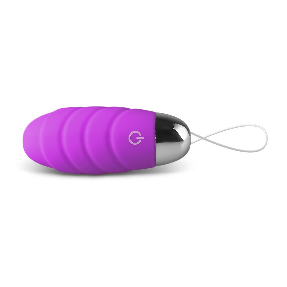 10 Speeds Purple Rechargeable Remote Control Vibrating Egg