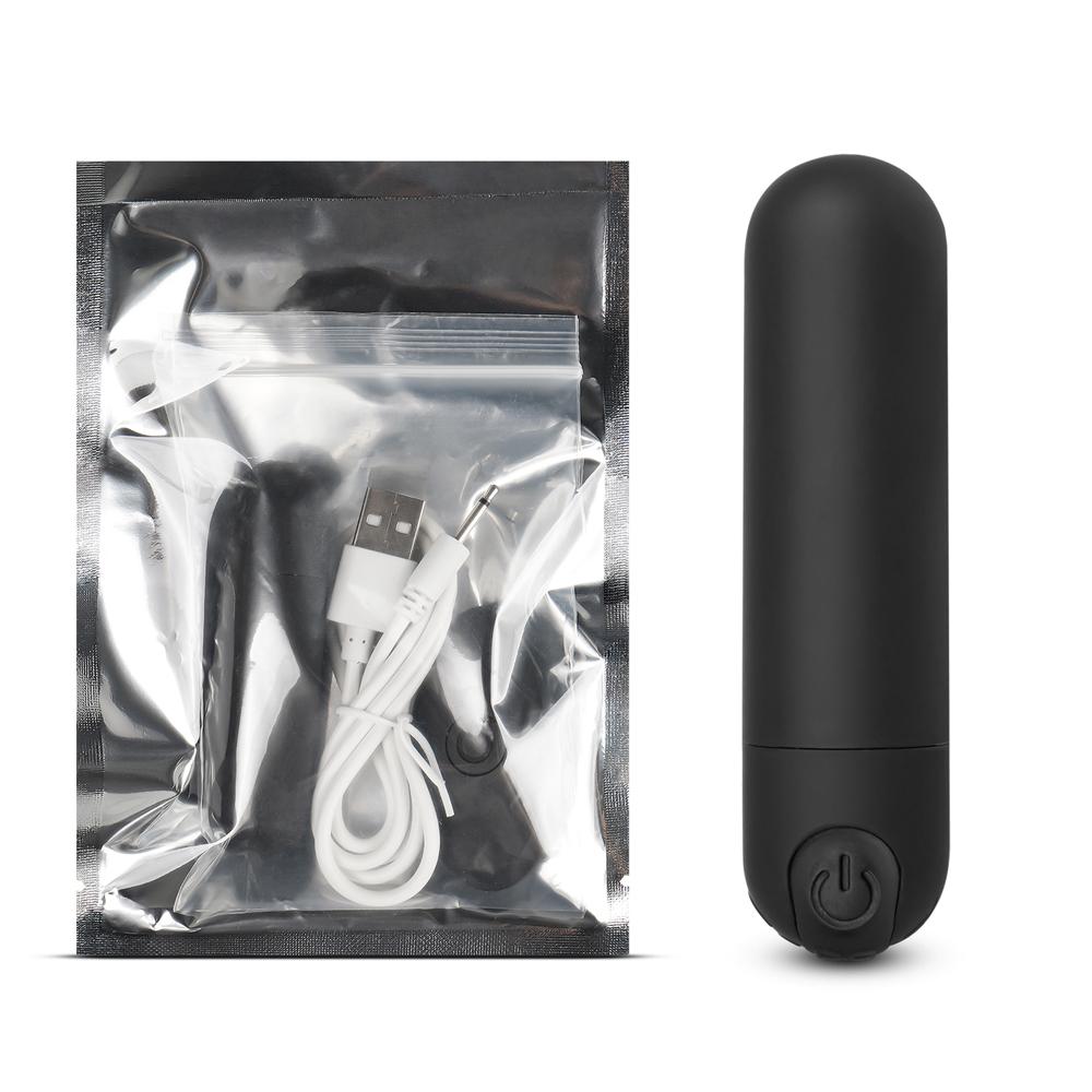 10 Speeds Rechargeable Remote Control Black Color Vibrating Bullet