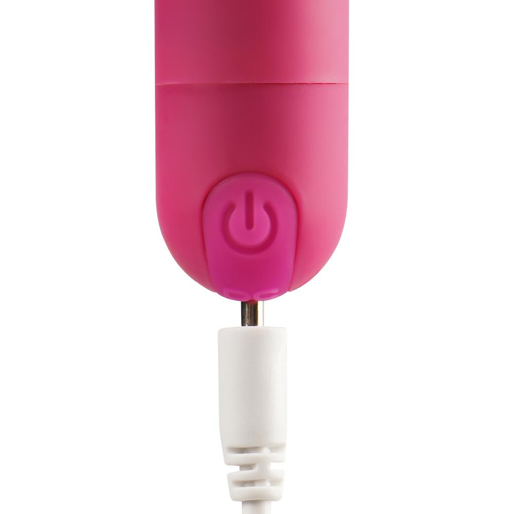 10 Speeds Rechargeable Remote Control Pink Color Vibrating Bullet