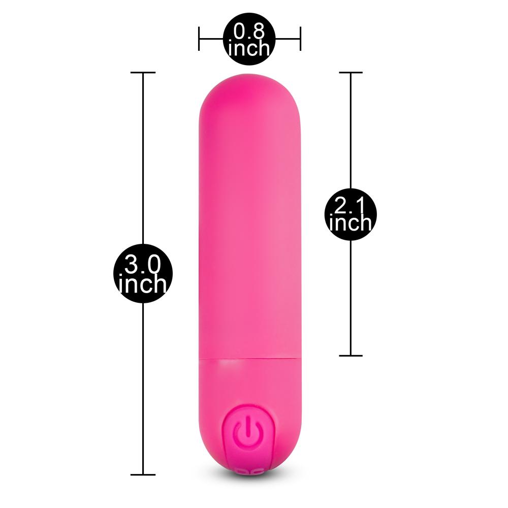 10 Speeds Rechargeable Remote Control Pink Color Vibrating Bullet