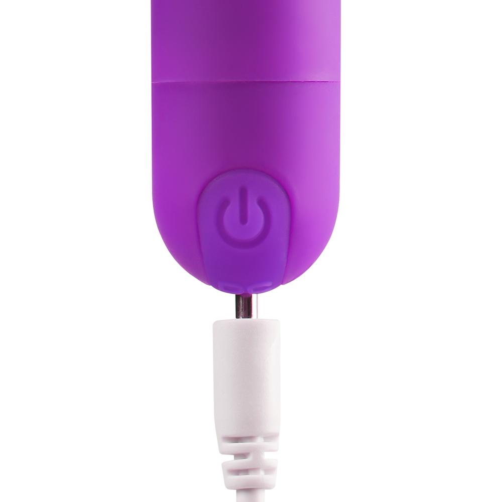 10 Speeds Rechargeable Remote Control Purple Color Vibrating Bullet