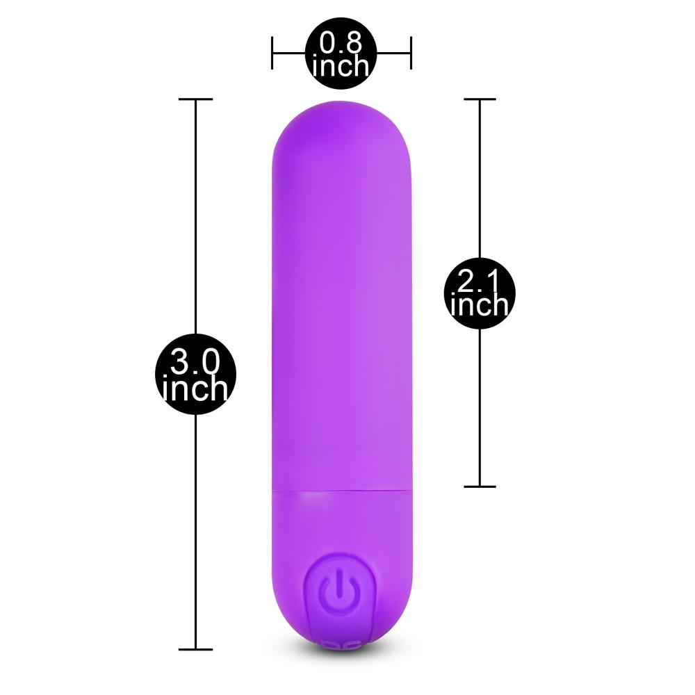 10 Speeds Rechargeable Remote Control Purple Color Vibrating Bullet