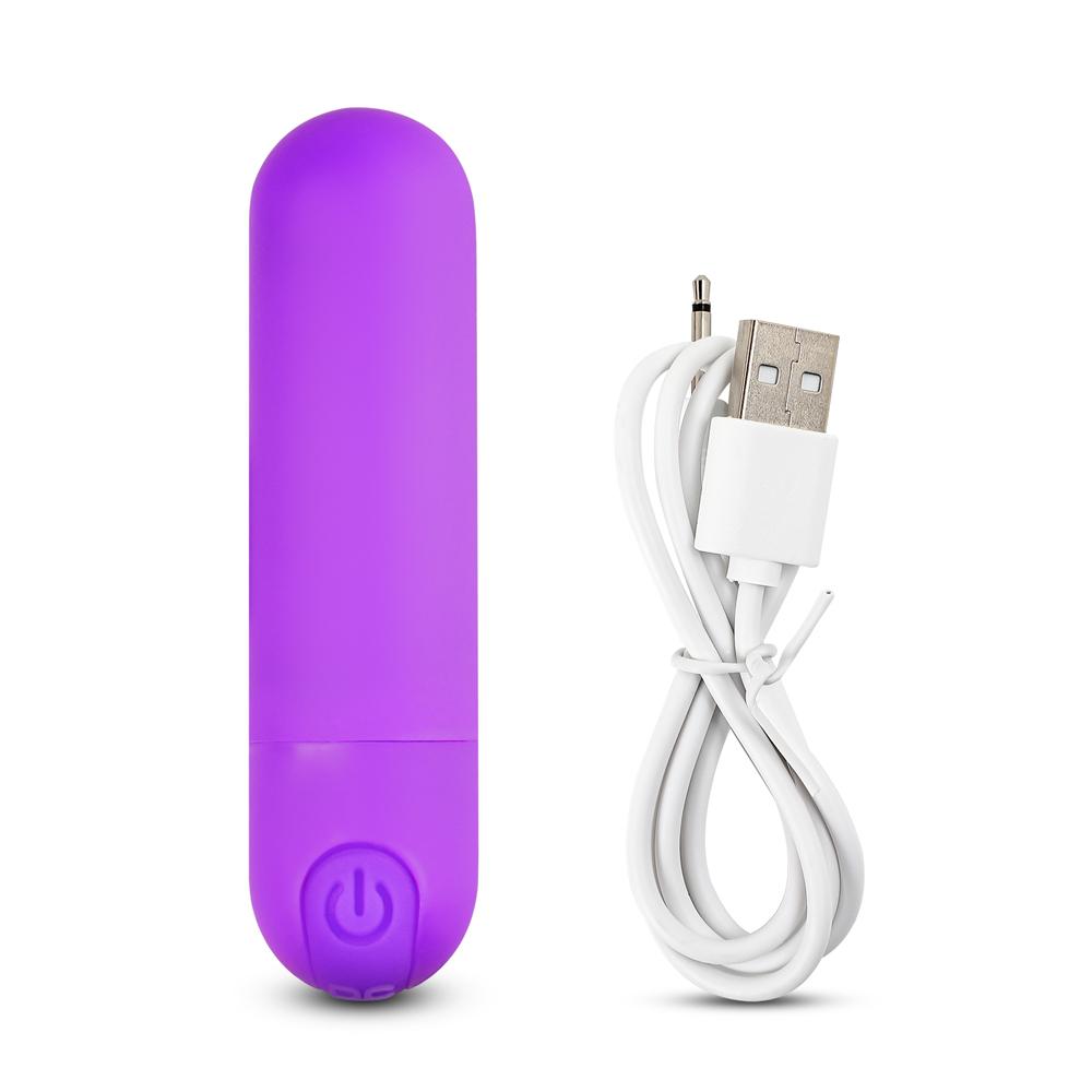 10 Speeds Rechargeable Remote Control Purple Color Vibrating Bullet