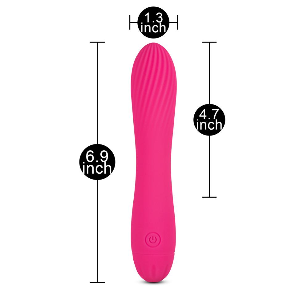 10 Speeds Rechargeable Silicone Pink Color Classic Vibrator