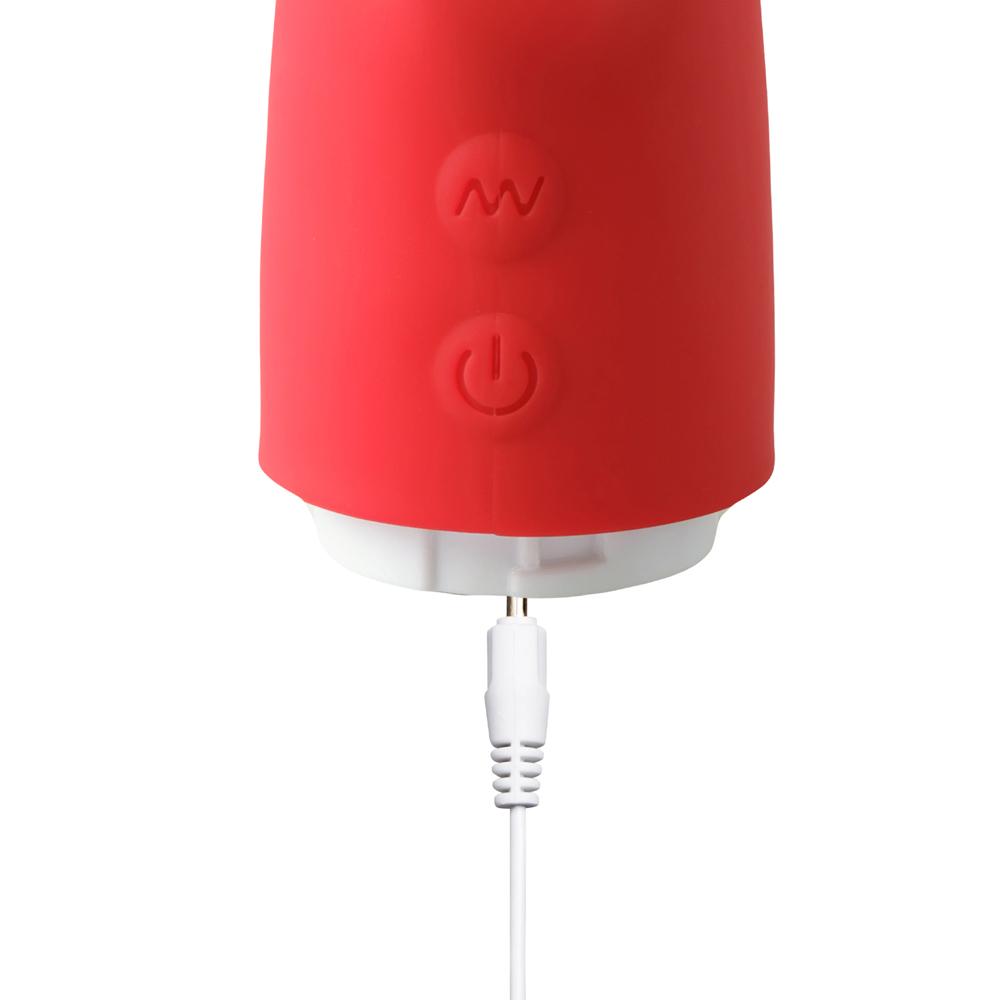 10 Speeds Red Color Rechargeable Silicone Vibrating Tongue