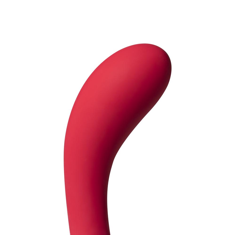 10 Speeds Red Color Silicone Clitoral Sucking Rose with G-Spot Vibrator