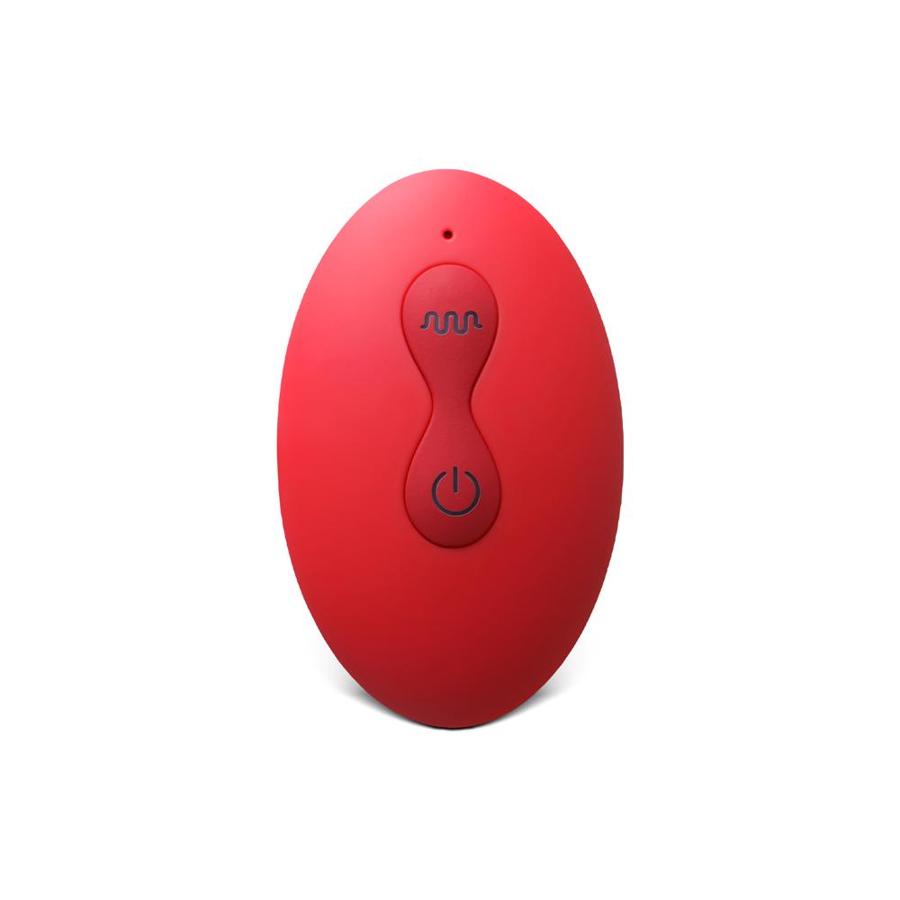 10 Speeds Red Color Silicone Vibrating and Rotating Anal Beads