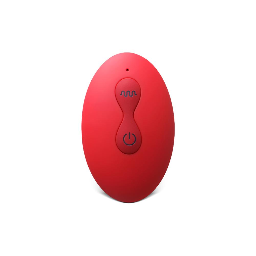 10 Speeds Red Color Silicone Vibrating and Rotating Anal Plug