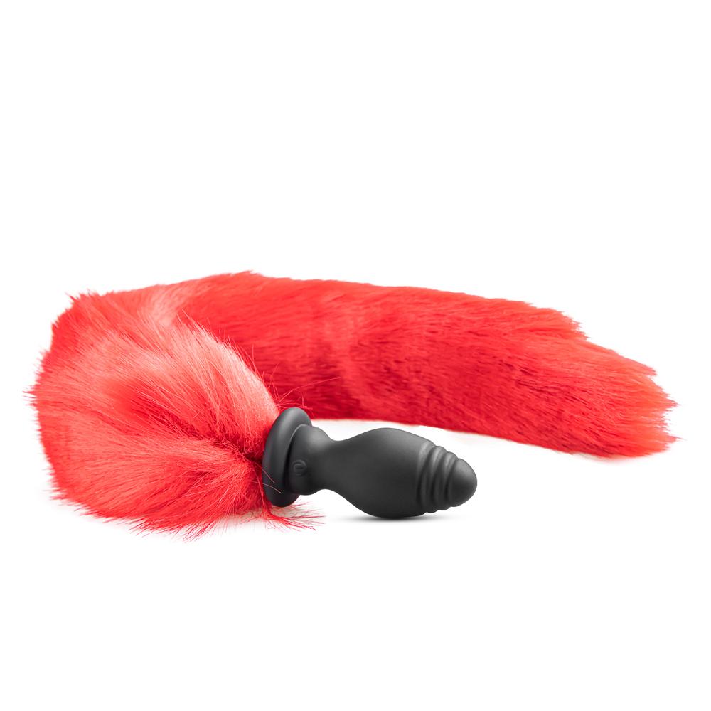 10 Speeds Red Tail Remote Control Rechargeable Vibrating Butt Plug