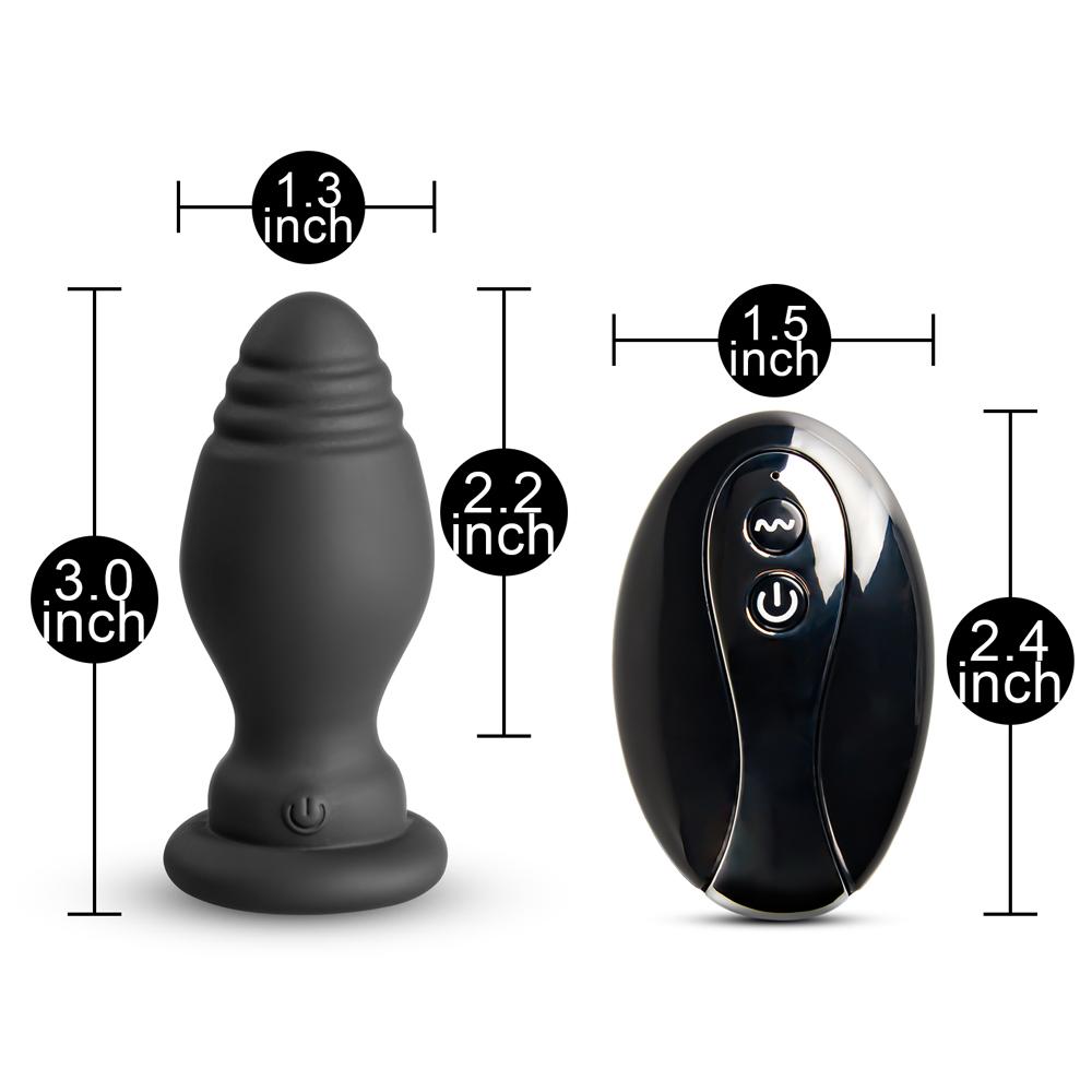 10 Speeds Red Tail Remote Control Rechargeable Vibrating Butt Plug