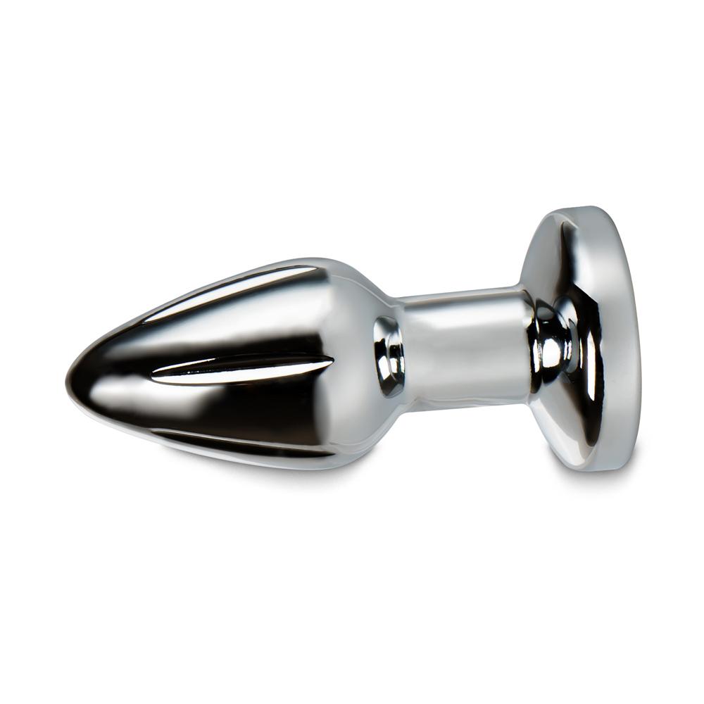 10 Speeds Remote Control Metal Vibrating Butt Plug ( 2.8