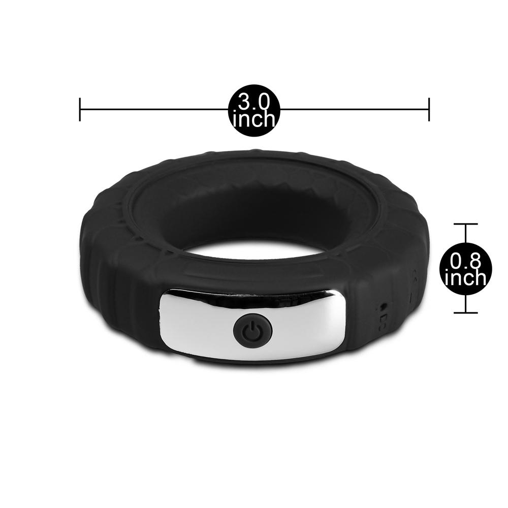 10 Speeds Remote Control Silicone Vibrating Cock Ring ( 2 Motors )