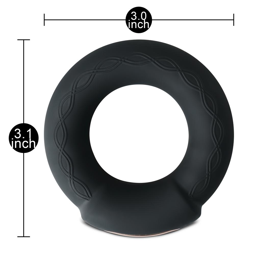 10 Speeds Silicone Rechargeable Vibrating Cock Ring Type II