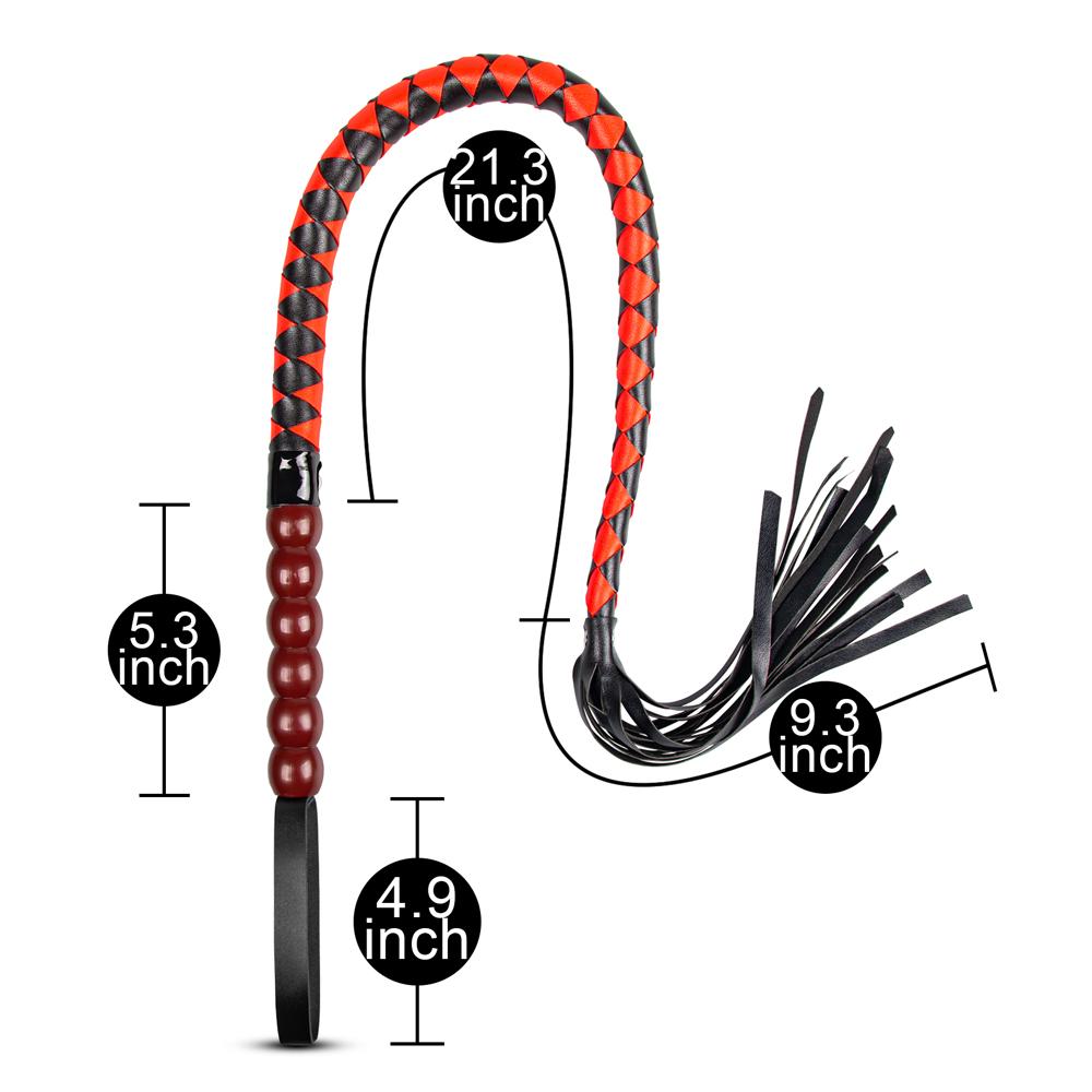 103 CM Black and Red Whip