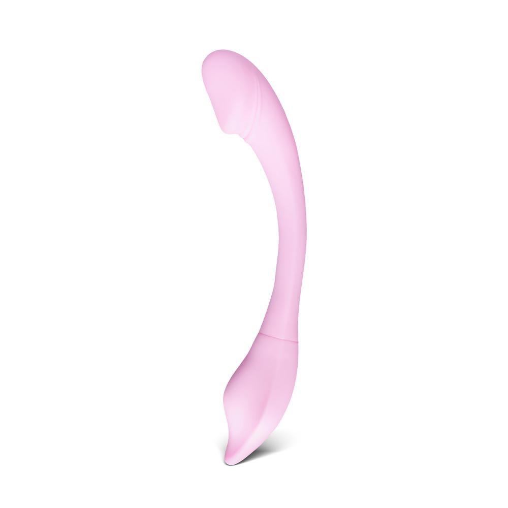 11-Speed Pink Vibrator with App Control, Waterproof, USB Rechargeable, 7.88" Length, 5.12" Insertable