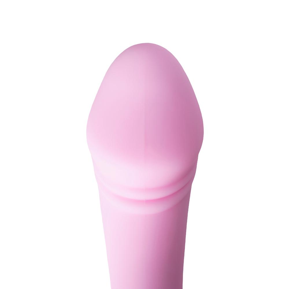 11-Speed Pink Vibrator with App Control, Waterproof, USB Rechargeable, 7.88" Length, 5.12" Insertable