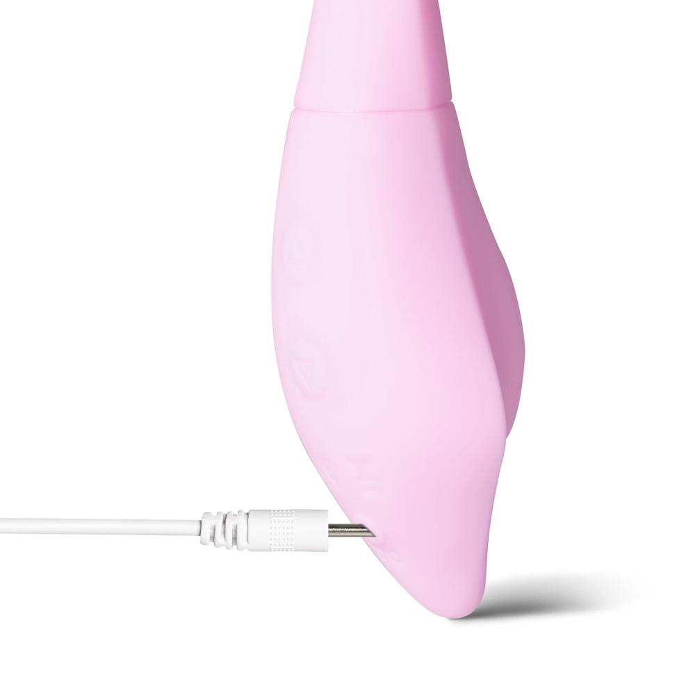 11-Speed Pink Vibrator with App Control, Waterproof, USB Rechargeable, 7.88" Length, 5.12" Insertable