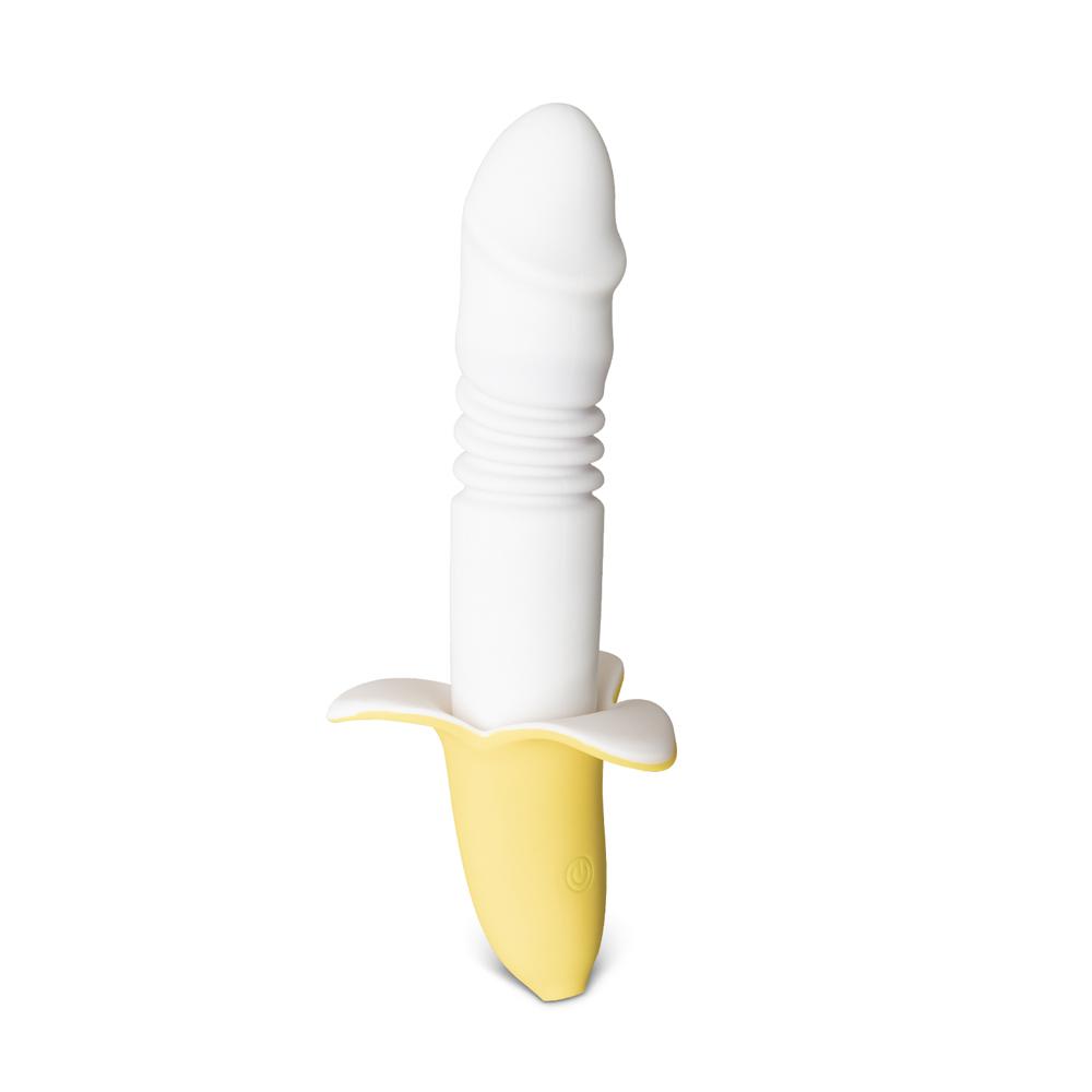 12-Speed Banana Silicone Thrusting Vibrator