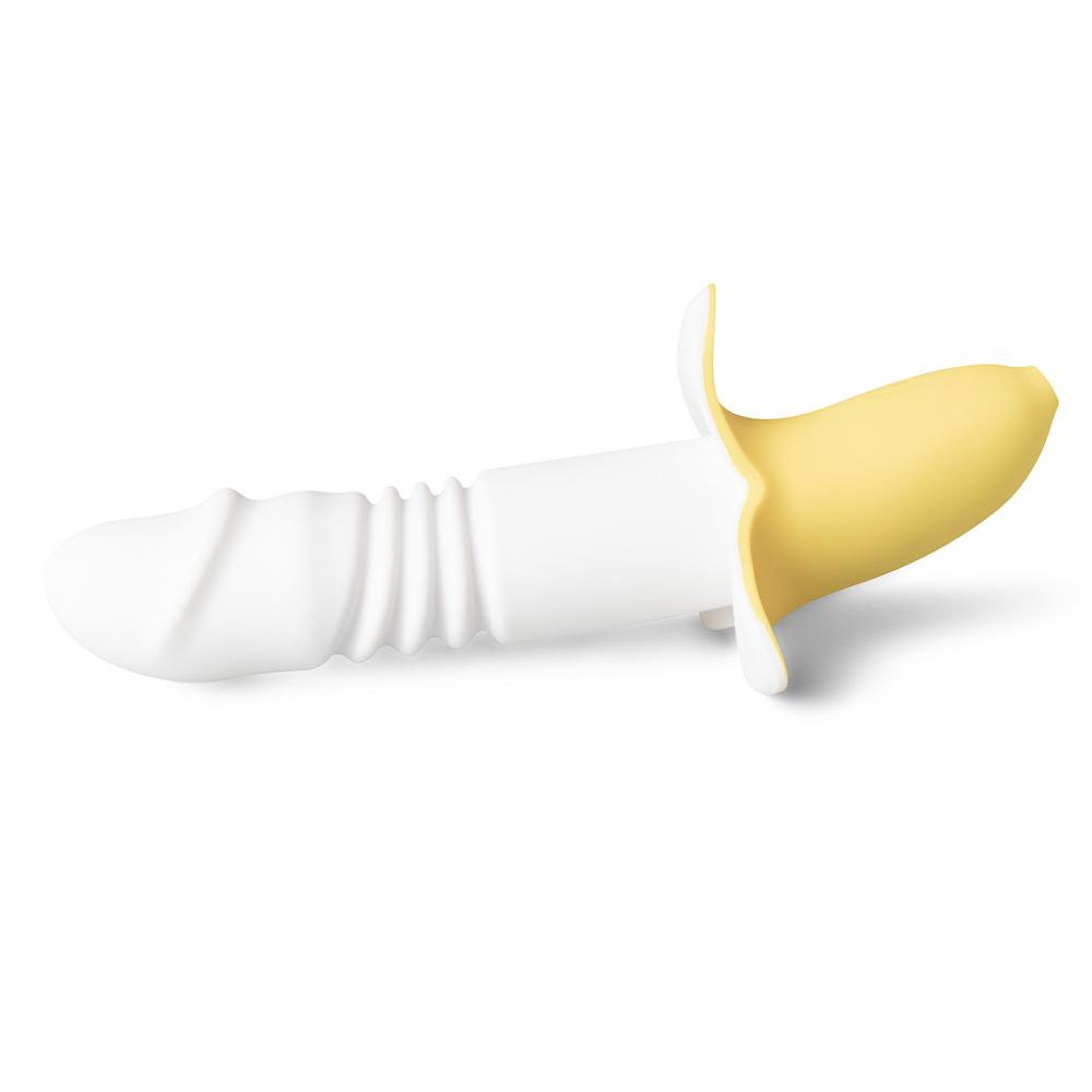 12-Speed Banana Silicone Thrusting Vibrator