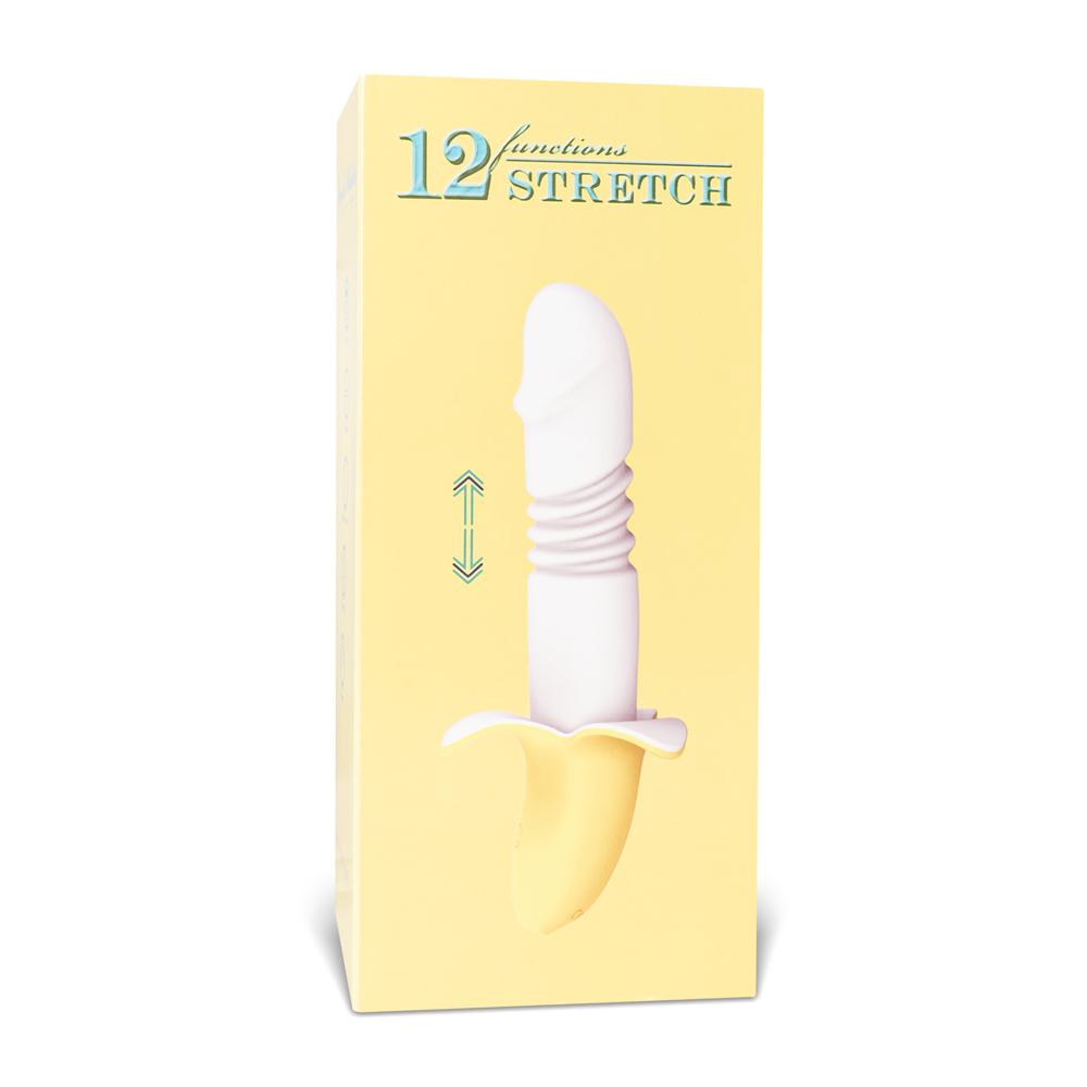 12-Speed Banana Silicone Thrusting Vibrator